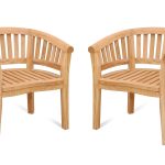 Kensington Teak Curved Armchair-2 Pack