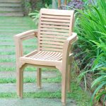 Casa Blanca Teak Stacking Arm Chair