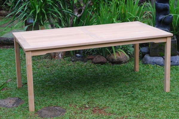 Cannes 82" Rectangular Teak Dining Table