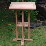 The San Remo 27" Square Teak Bar Table