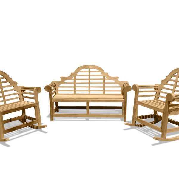 Lutyens 3-Seater Bench & 2 Single Rockers