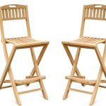 Mallorca Teak Folding Counter Chair-2 Pack