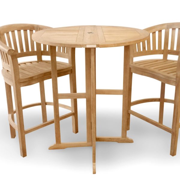 Teak Folding Bar Tables