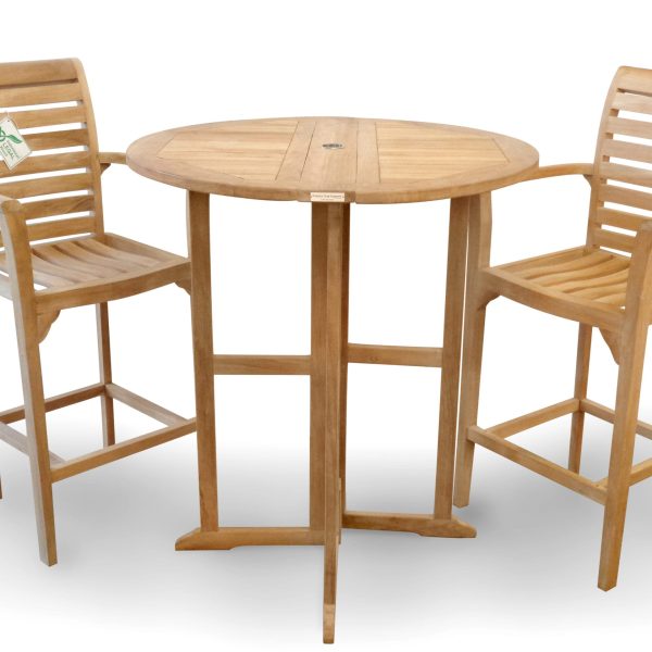 Teak Folding Bar Table