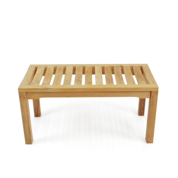36" Oxford Teak Backless Bench
