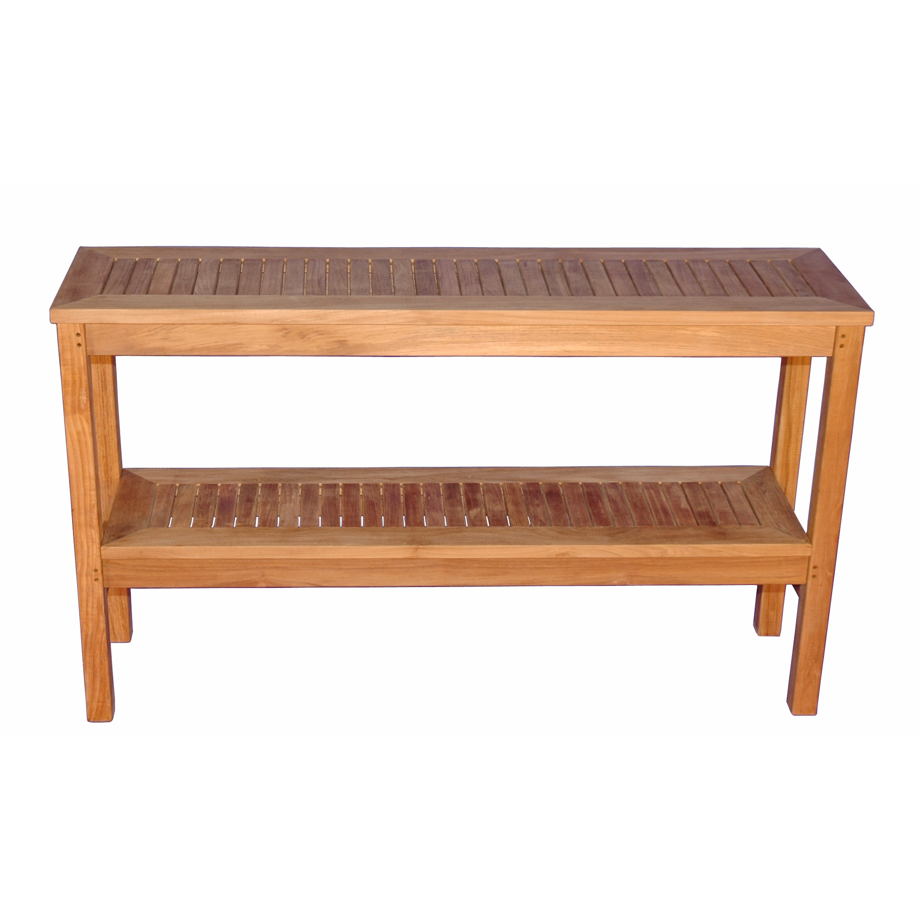 Cape Cod Rectangular 48" x 15" Multi-Purpose  Teak Buffet / Console / Sideboard Table