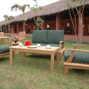 Portofino Deep Seating 5 Pc Loveseat Set w Sunbrella Cushions