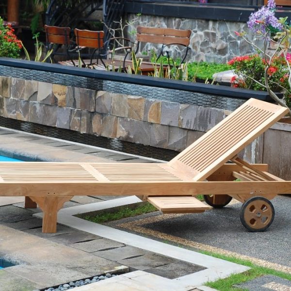 Monaco Teak Lounger