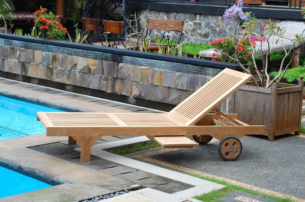 Monaco Teak Lounger