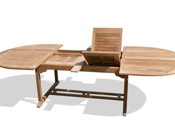 Oval Teal Extension Table