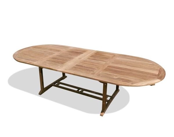 Oval Extension Teak Table