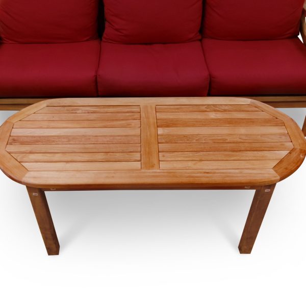 Cape Cod Oval 48" x 20" x 20" Teak Coffee Table