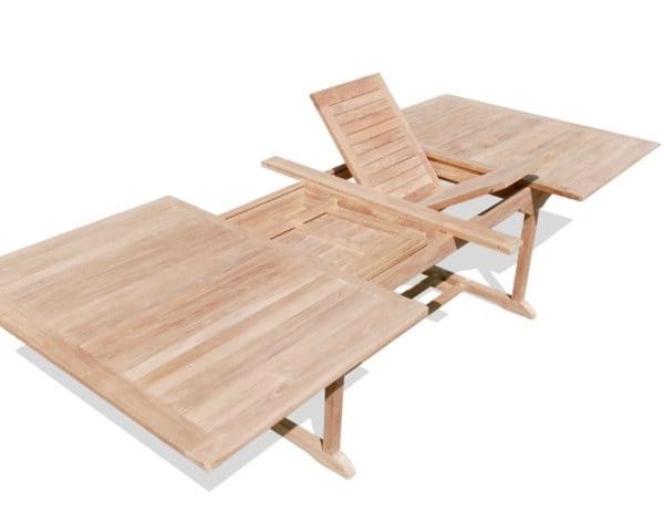 Rectangular Teak Extension Table