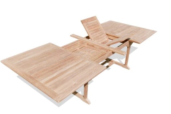 Rectangular Teak Drop Leaf Table