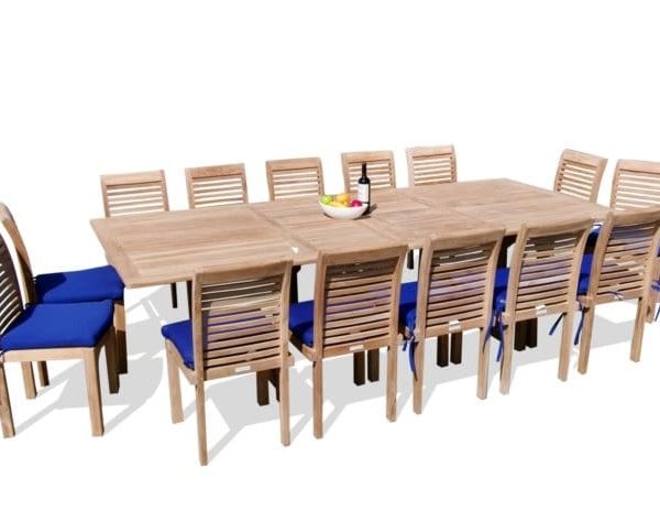 Rectangular Teak Extension Table & Chairs