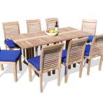 Barcelona 72" x 35" (6 Foot ) Rectangular Drop Leaf Folding Table W/8 Casa Blanca Stacking Armless Chairs