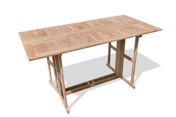 Bimini Rectangular Drop Leaf Counter Height 72" x 35" Teak Table