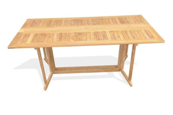 Rectangular Teak Drop Leaf Table