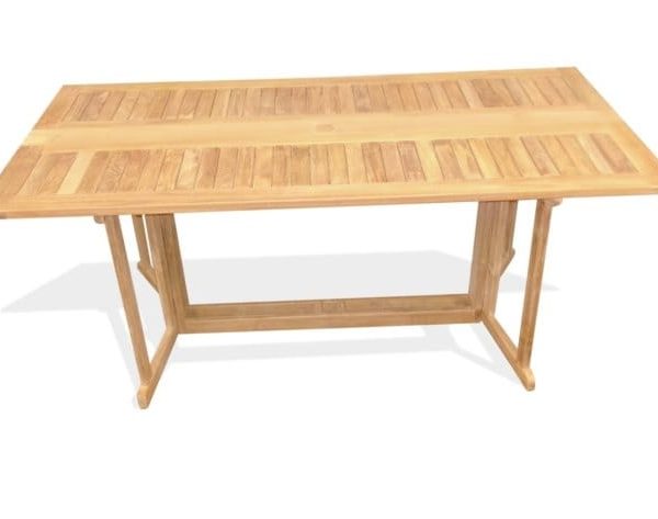 Rectangular Teak Drop Leaf Table