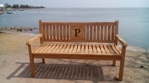 Windsor 72" Custom Personalized Teak Bench 4 Seater