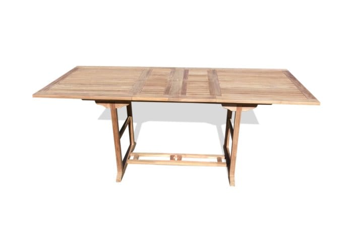 Grade A Teak 95" x 39" Rectangular Counter Extension Table. Seats 8-10. Double Leaf Makes 3 Different Size Tables. Bimini.