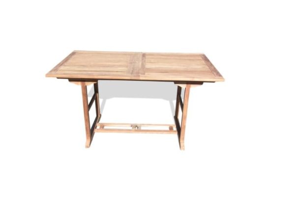Grade A Teak 82" x 39" Rectangular Counter Extension Table Seats 8 Double Leaf Makes 3 Different Size Tables Bimini