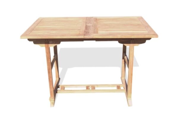 Grade A Teak 66" x 39" Rectangular Counter Extension Table Seats 6-8 Double Leaf Makes 3 Different Size Tables Bimini