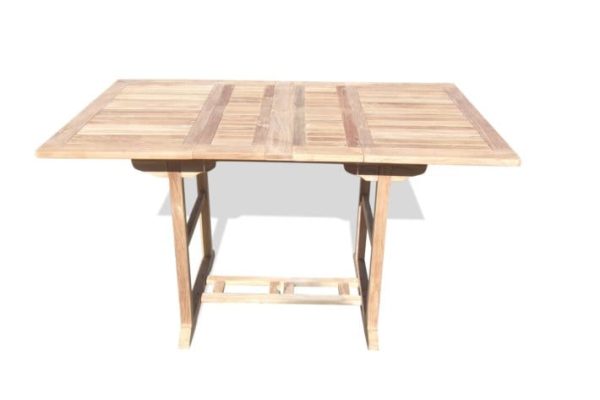 Grade A Teak 66" x 39" Rectangular Counter Extension Table Seats 6-8 Double Leaf Makes 3 Different Size Tables Bimini
