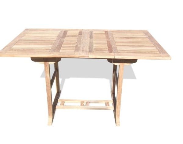 Grade A Teak 66" x 39" Rectangular Counter Extension Table Seats 6-8 Double Leaf Makes 3 Different Size Tables Bimini