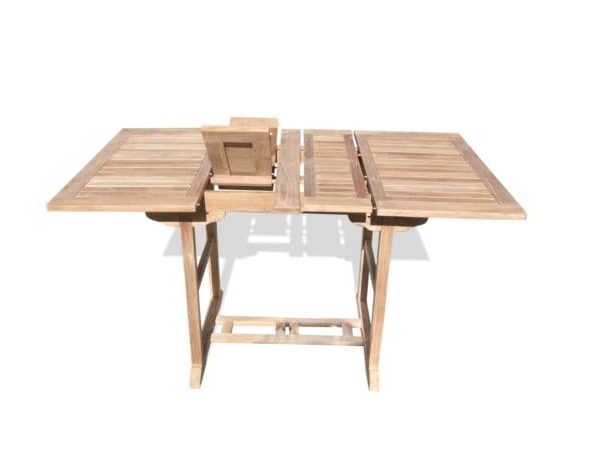 Grade A Teak 66" x 39" Rectangular Counter Extension Table Seats 6-8 Double Leaf Makes 3 Different Size Tables Bimini