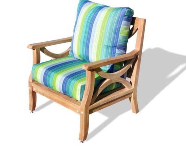 Grade A Teak Hampton Deep Seating 4 Pc Loveseat Set with Sunbrella Cushions - 40 Colors