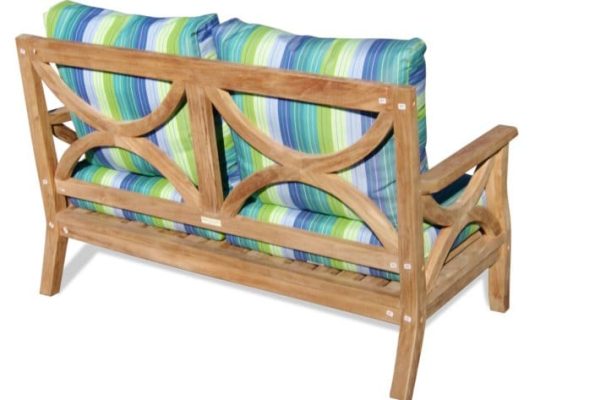 Grade A Teak Hampton Deep Seating 4 Pc Loveseat Set with Sunbrella Cushions - 40 Colors